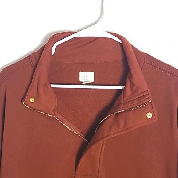 A New Day Rust Pullover Sweatshirt, Quarter Zip & Handwarmers, Size XXL,NWOT - Picture 4 of 9